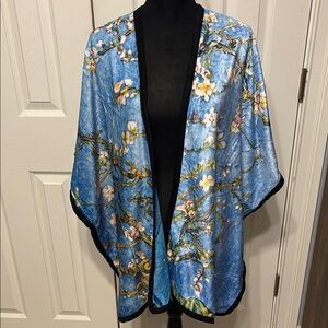 JC Sunny Fleece Floral Wrap